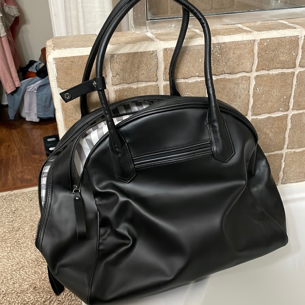 LULULEMON Sweat Once A Day Bag Black *VINTAGE RARE* Yoga Gym Travel Carry-On